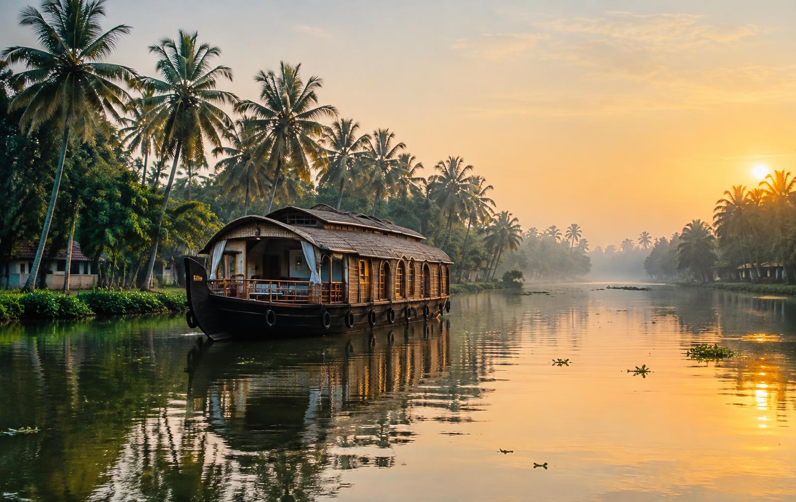 Houseboat on the Kerala backwaters